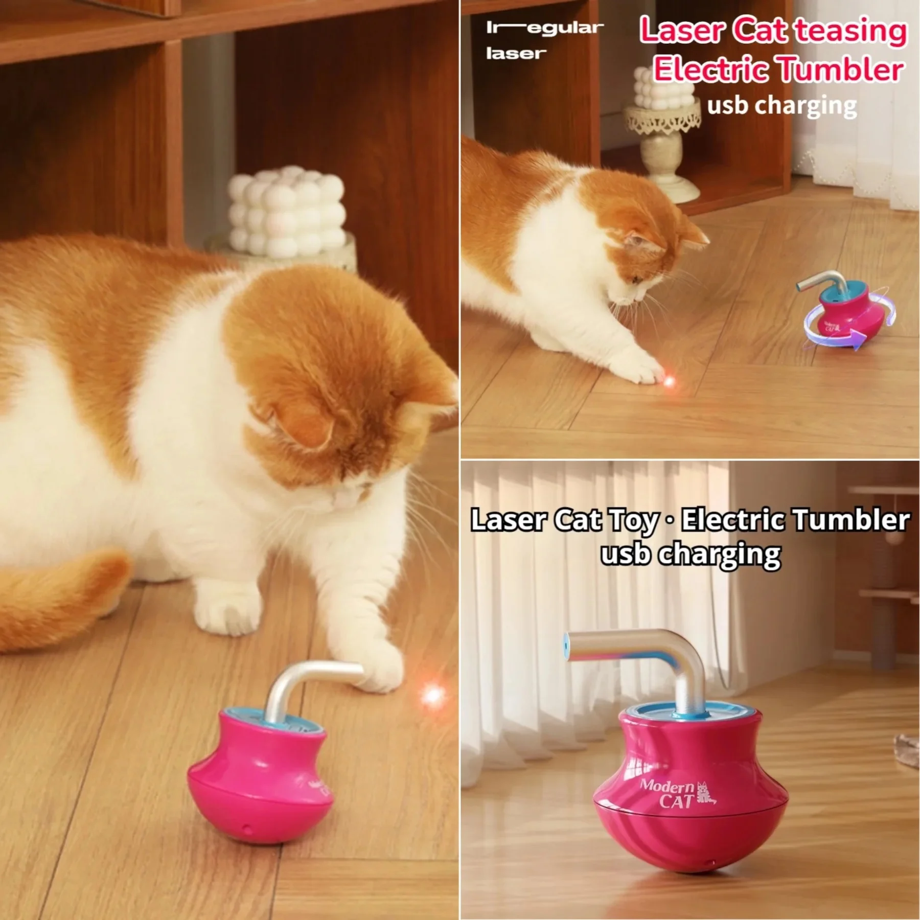 Smart Automatic Laser Cat Toy  - đánh giá và giá Laser Pointer Cat Toy Automatic
