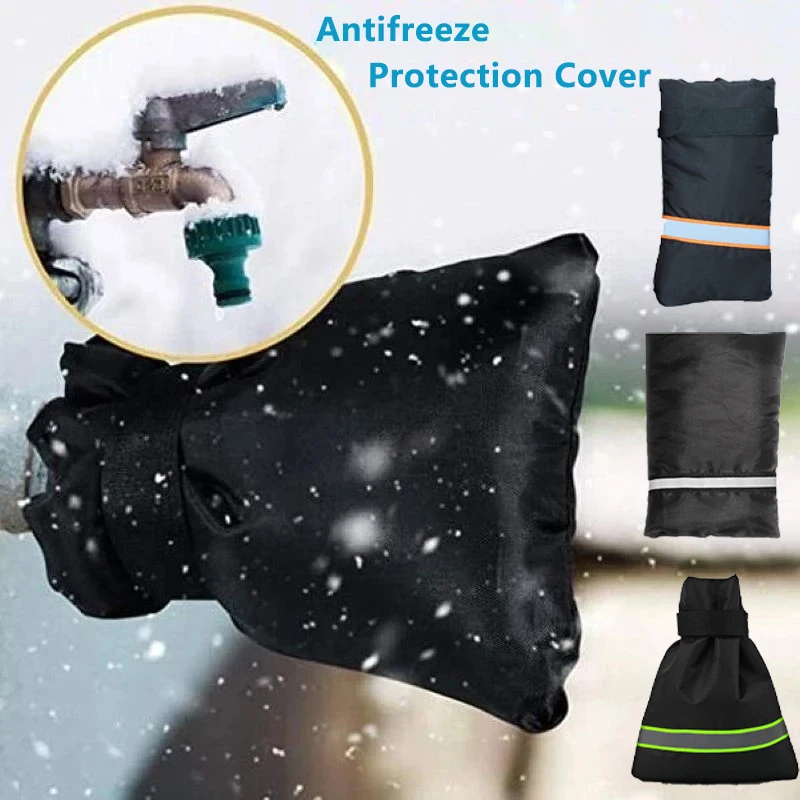 

Outdoor Faucet Covers for Winter Water Faucet Cover Socks for Winter Freeze Protection Pipe Insulation Reusable Waterproof Cover
