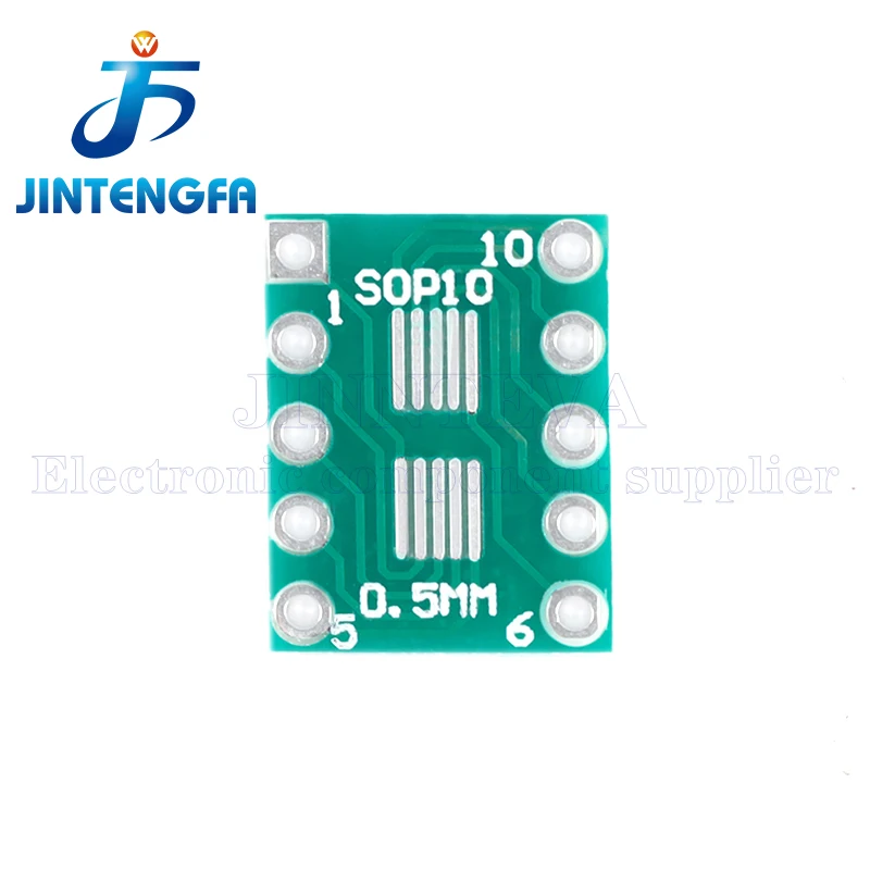 10PCS SOT-23 SOT23 MSOP10 SOP-10 to DIP 10 PCB Transfer Board DIP Pin Board Pitch Transistor IC Adapter plate Conversion board