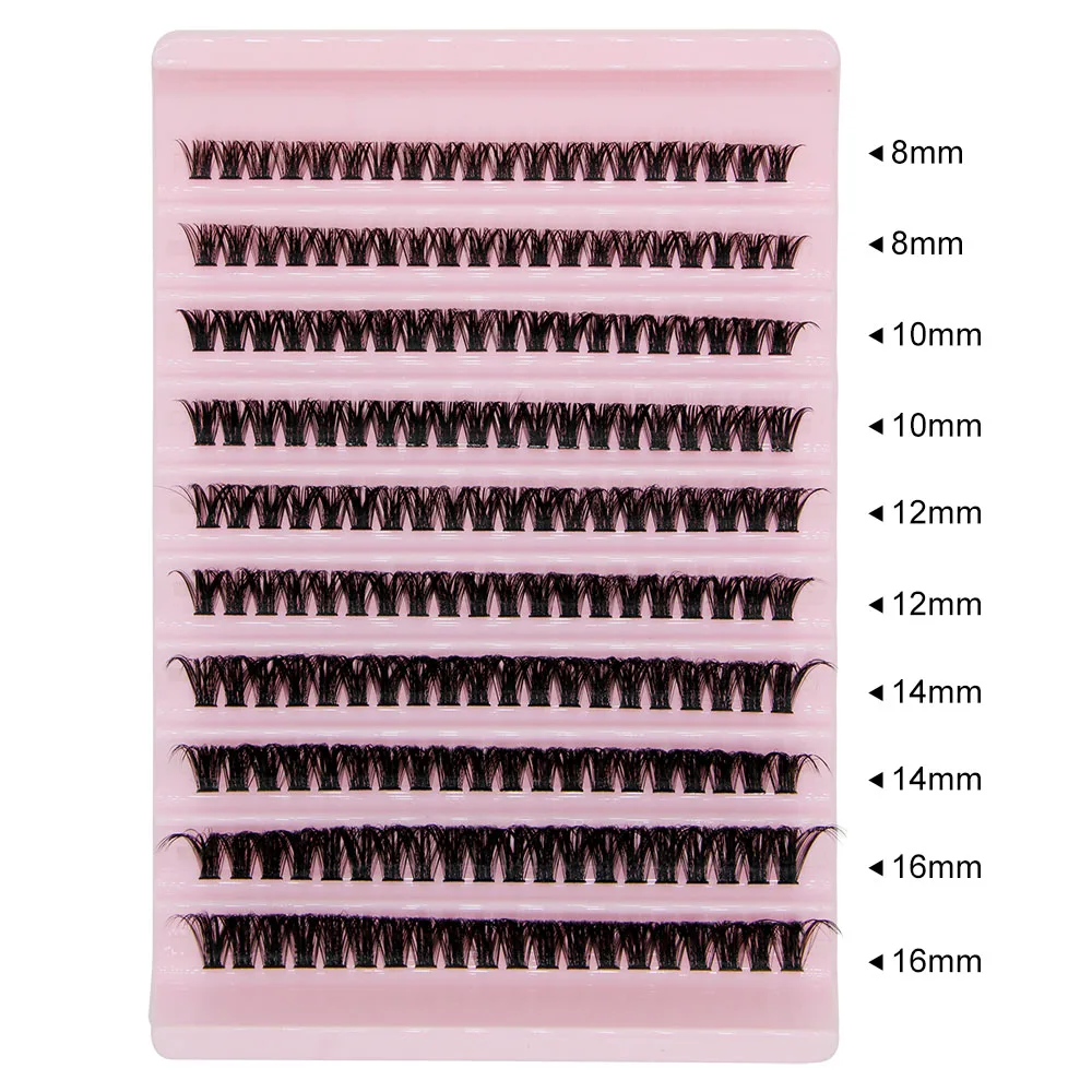 Super Bunch 200pcs Maga Volume 60D Eyelashes Extension Cluster Lashes Charm Style False Eyelash Makeup Tool Russian Volume