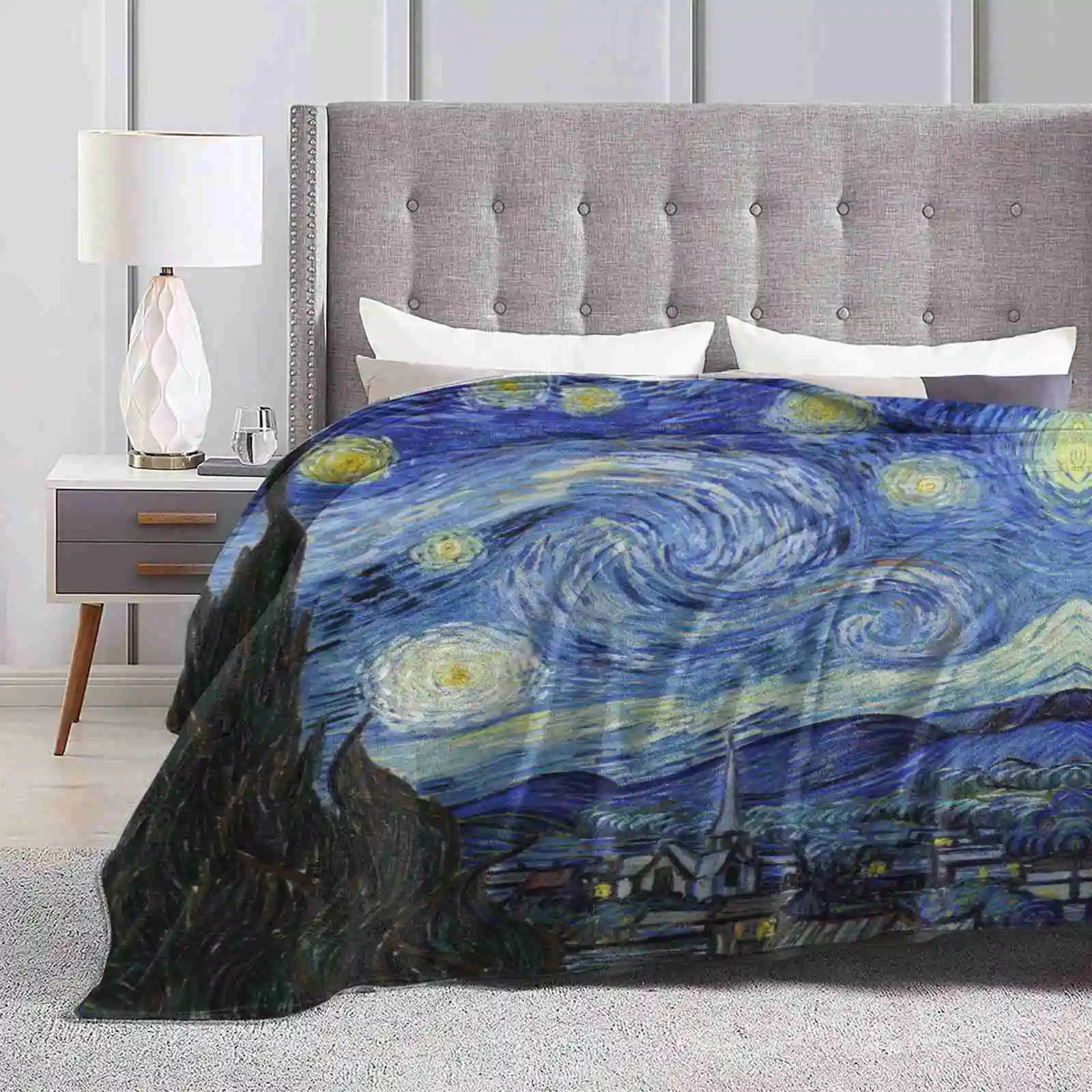 

Starry Night-Vincent Van Gogh Soft Warm Throw Blanket Stary Night Van Gogh Starry Night Starry Night Vincent Van Gogh Starry