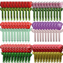 10pcs Mini Rose Flower Balloons Rose Shaped Balloons Birthday Wedding Balloon Mother's Day Decoration Baby Shower Party Supplies