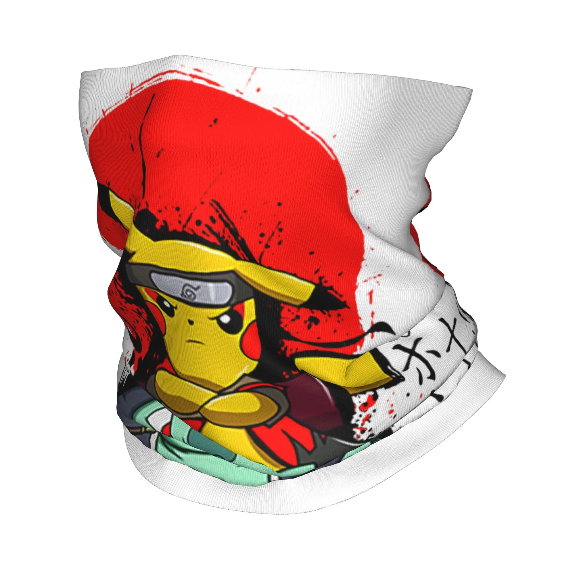 

Pikachu Poke-Mon Japan Anime Bandana Neck Cover Printed Magic Scarf Warm Headwear Fishing for Men Women Adult Winter