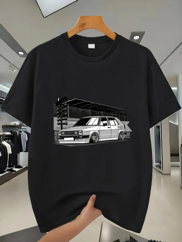 Vintage Wagon R Design Retro Car Graphic design -100% cotton summer O-neck short sleeve casual printed men's T-shirt.