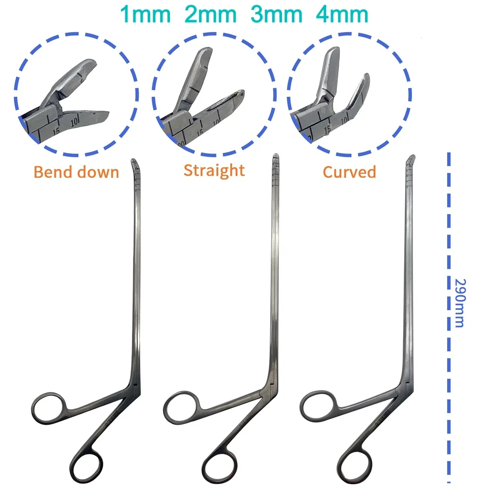 Nucleus Pulposus Forceps Clamp Veterinary Orthopedic Surgical Instruments Grip width 1mm-4mm