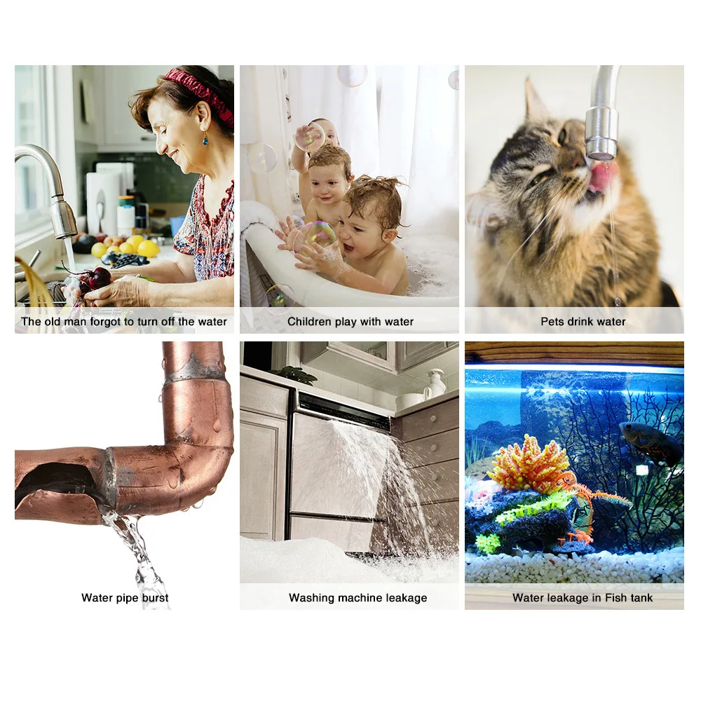 تويا زيجبي استشعار تسرب المياه مستوى التنبيه كاشف تسرب الفيضانات الحياة الذكية APP التحكم عن بعد حماية أمن الوطن الذكي #5