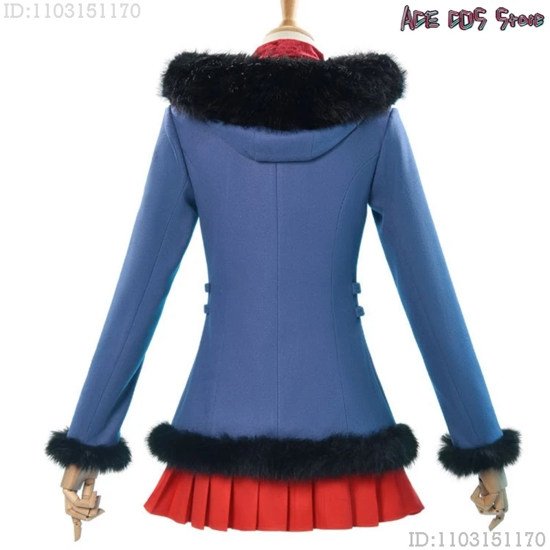 ‌ أنيمي ري الشتاء الزي أنيمي تأثيري حلي معطف تنورة أنيمي دور اللعب موحدة هالوين كرنفال فستان المرأة ‌ ‌ ‌ ‌ ‌