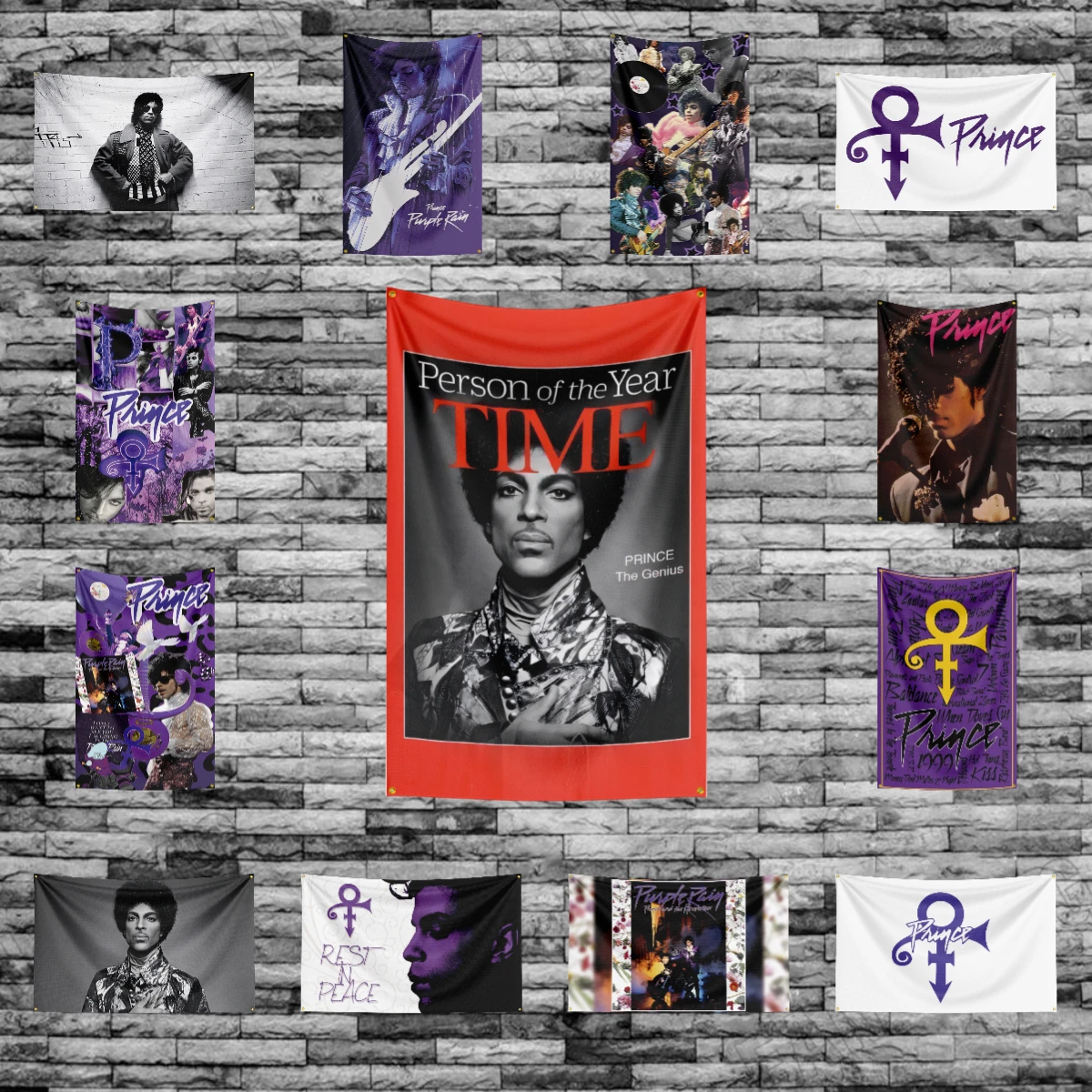 3x5 Ft Singer P-Princes purple rain Flag Polyester Digital Printing Banner for Bedroom Wall Art Out Door Tapestry Decoration