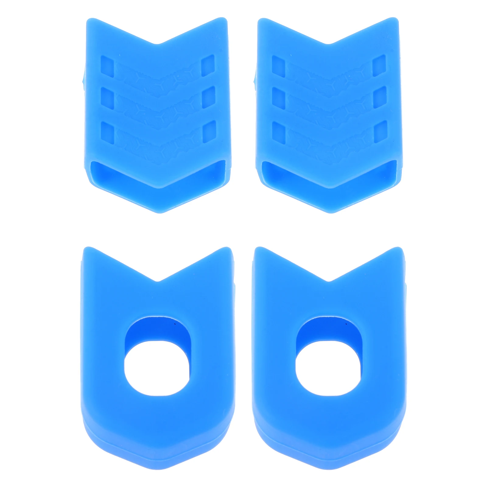 

4 Pcs Crankset Covers Bike Accessories Blue Color Durable Silicone Universal Fit Scratch Protection Weather Resistant Mountain