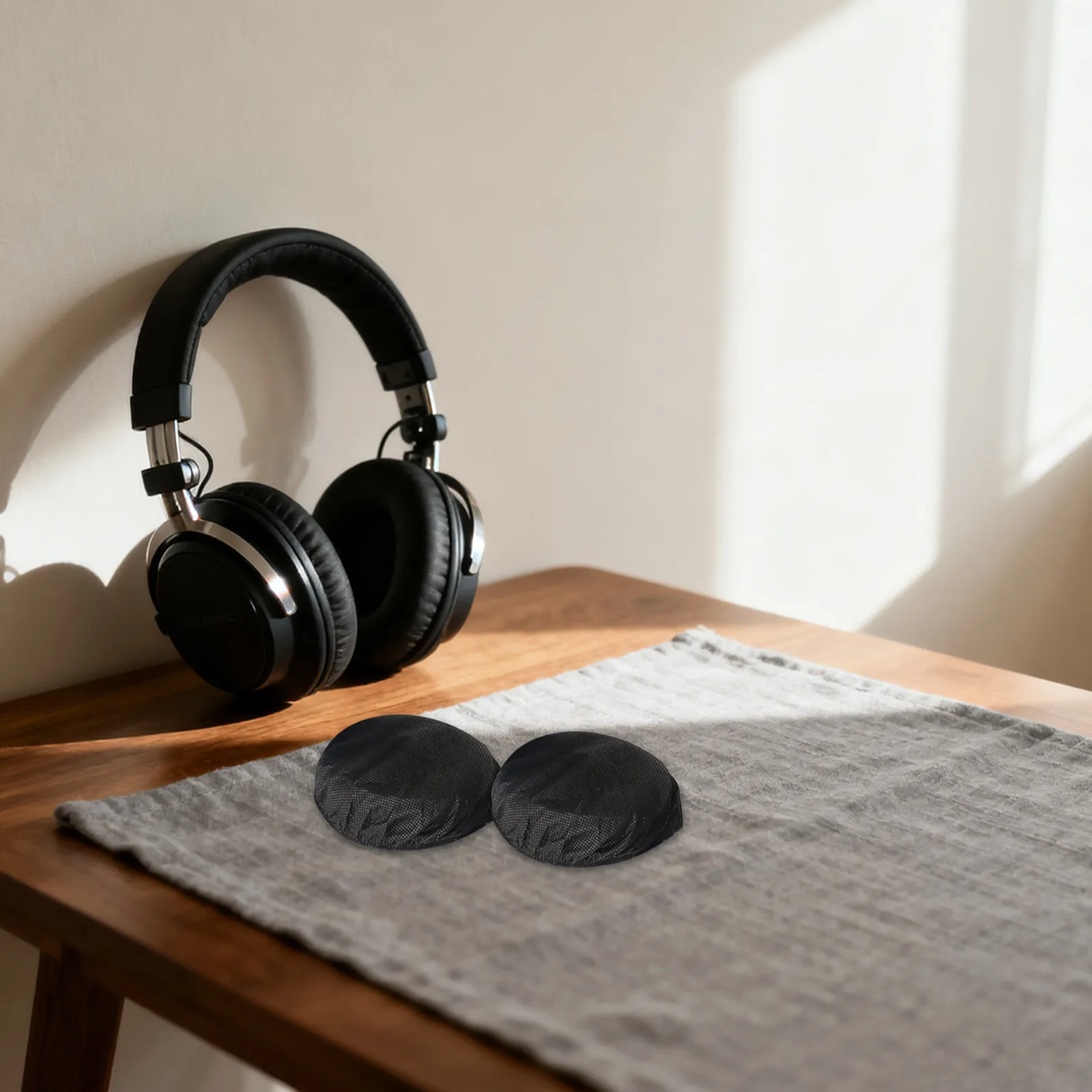 300Pcs Headphone Ear Pads Covers Non Woven Fabric Universal Replacement Protectors Gym Aviation Racing Over Ear Headset