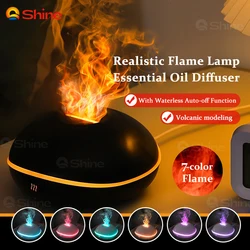 Diffusore oli essenziali umidificatore d'aria con 7 colori Led Fire Flame Ultrasonic Mist Maker Fogger Water Replenisher diffusore di aromi