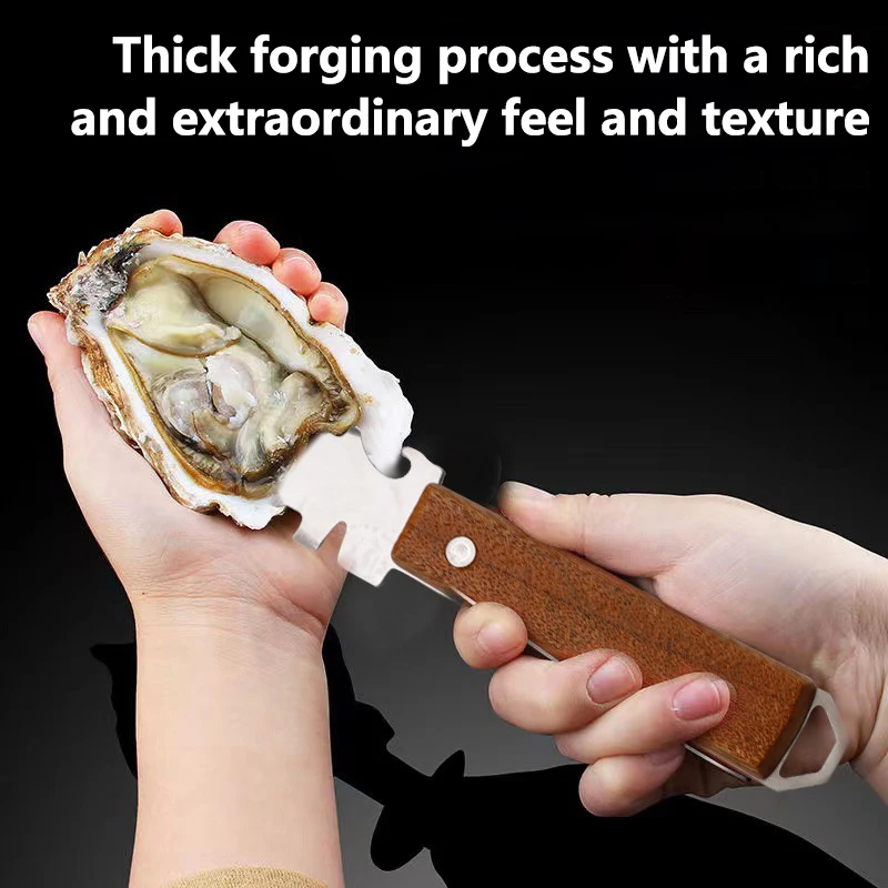 Thickening Stainless Steel Oyster Knife Simple Household Scallop Oyster Shell Opener Commercial Multifunction Shell Prying Tools