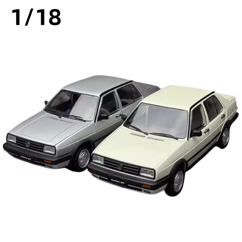 Original 1:18 Volkswagen JETTA GT MK2 alloy model, children's collection of decorative toys, Christmas gifts for children.