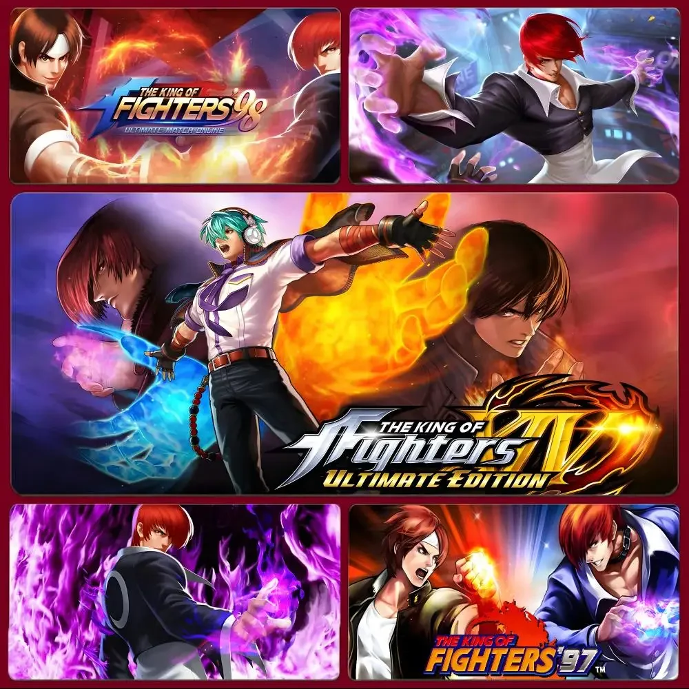 Game Fighting The King Of Fighters Mouse Pad Large Gaming Mousepad with Stitched Edges Thickened Desk Mat PC
