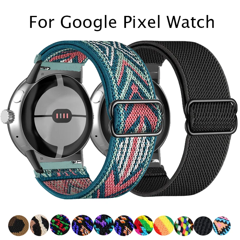 Scrunchie Bands For Google Pixel watch Strap Smartwatch Accessories Elastic Nylon Loop Bracelet Correa Pixel watch Strap