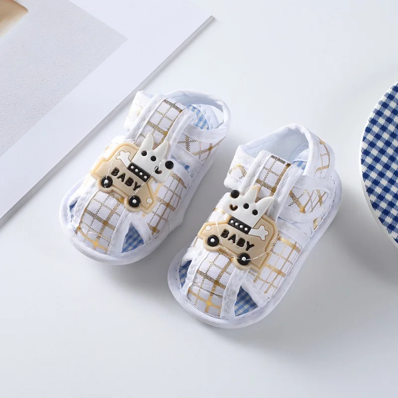 Cartoon Rabbit Pattern Baby Sandals Soft Sole Summer Newborn Boys Girls Shoes Infant First Walkers Toddlers Casual Crib Shoes