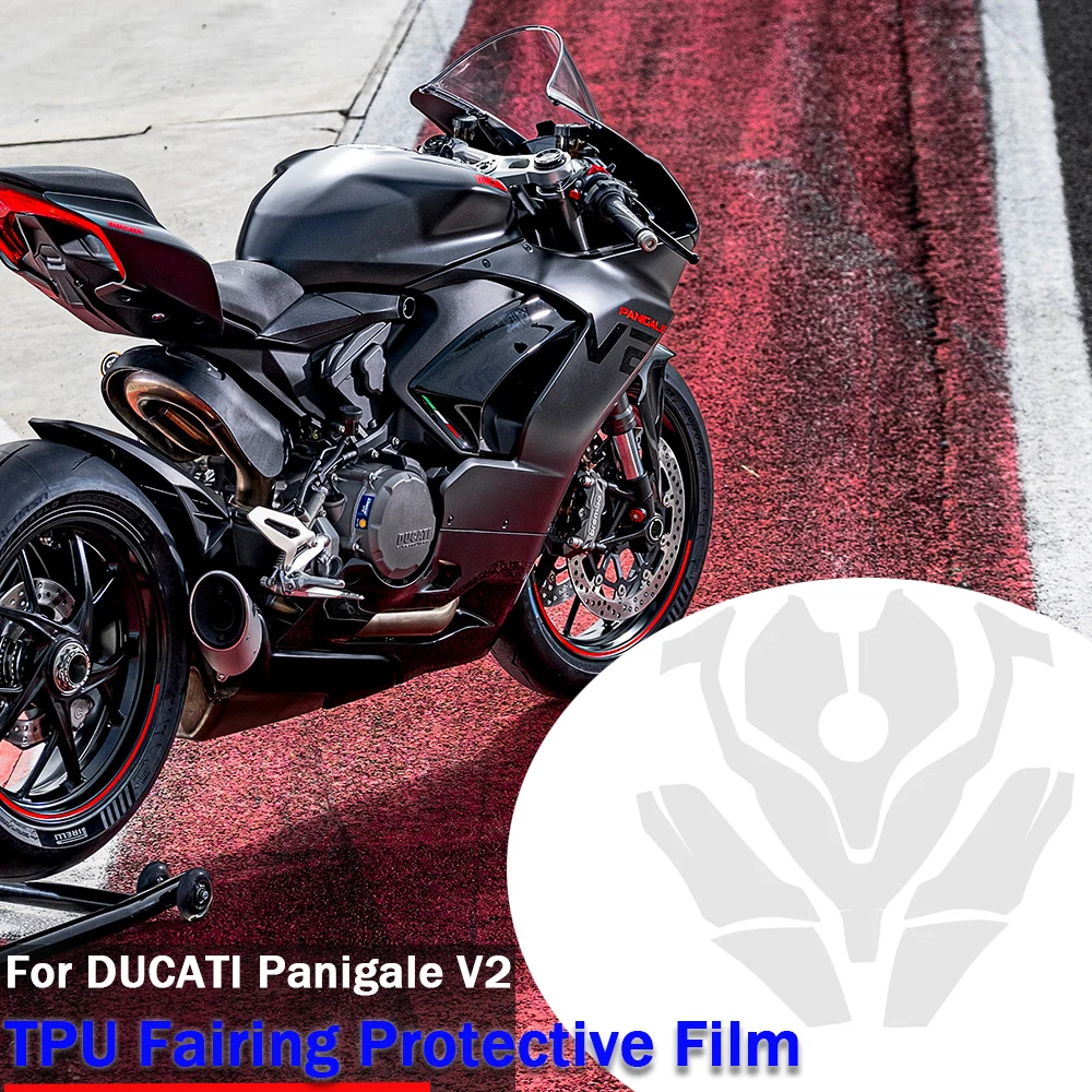 

NEW Motorcycle Protective Film Invisible Car Cover TPU Anti-Scratch For Ducati Panigale V2 V 2 2020-2024 Paint Protection Film