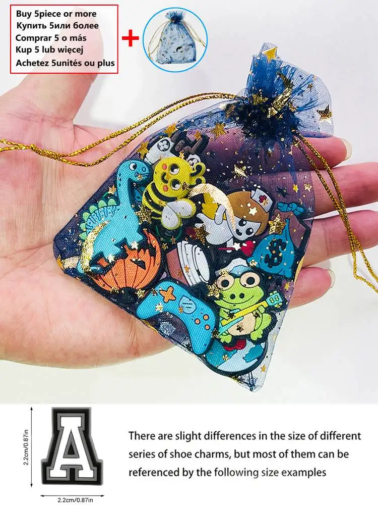 Good Quality 1Pcs Shoe Charms Summer Style Bus Rainbow Cactus Accessorie PVC Shoe Decoration DIY for Croc Charm Fit Wristbands