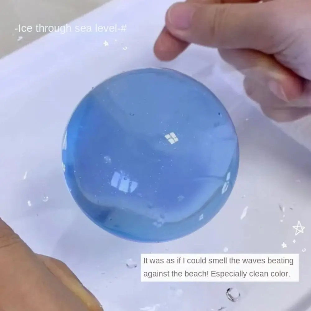 Boule de cristal TPR pour presser l'acné, cadeau pour astuce, boule d'eau solide transparente, jouets créatifs et réalistes pour pincer les bulles