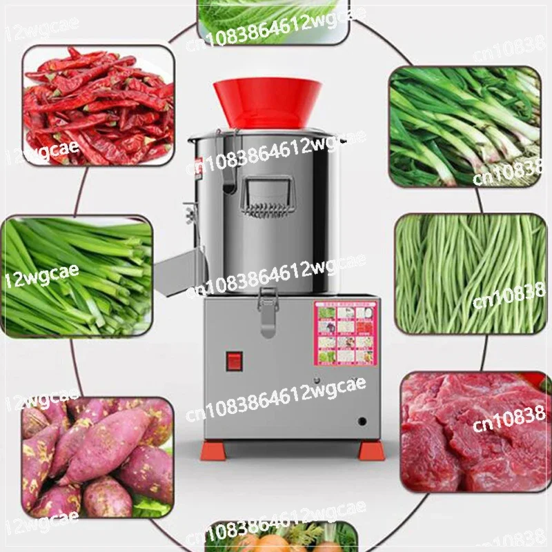 Commercial Cabbage Chopper Electric Food Processor Vegetable Slicer Granulator Multifunction Cut Meat Grinder Machine 220v