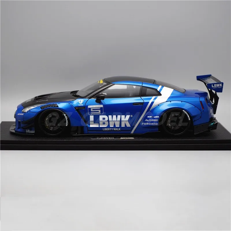 IG 1:18 LB GTR R35 Type 2 Blue IG2340 JDM Simulation Limited Edition Resin Metal Static Car Model Toy Gift