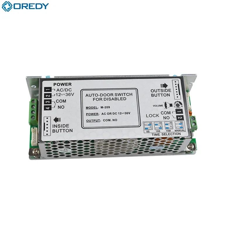 OREDY ระบบควบคุมการเข้าออกประตูอัตโนมัติห้องน้ําทางเข้าและทางออกสวิตช์ปุ่มกดสําหรับคนพิการ