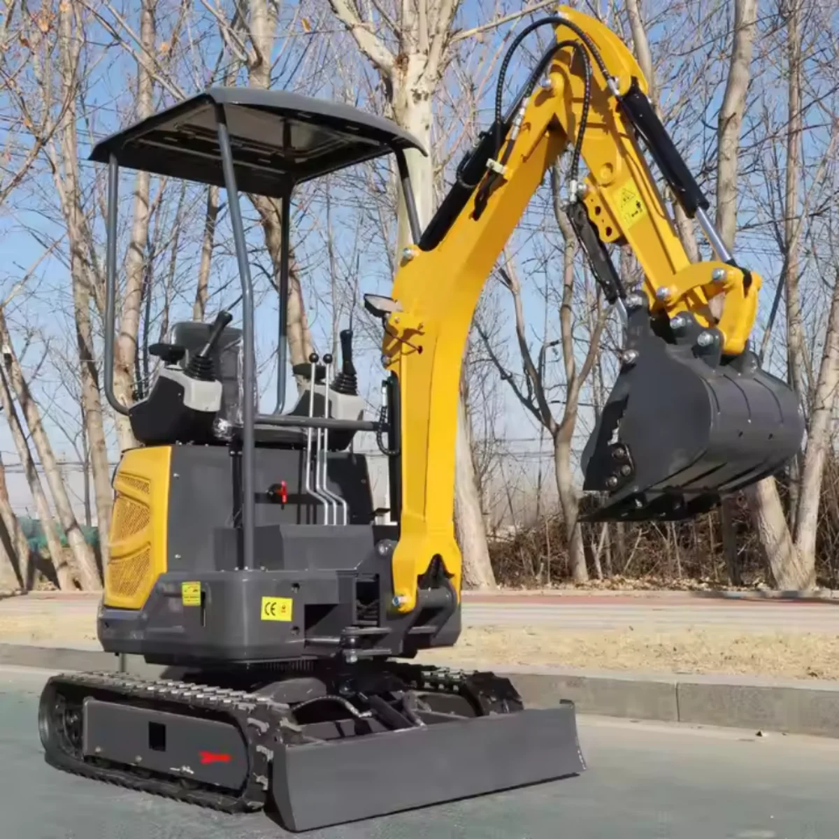 China 1.8 Ton 1.5 ton Graafmachine Mini Hydraulische Graafmachine Mini bagger Gratis Verzending Graver tool Kleine graafmachine Aangepaste