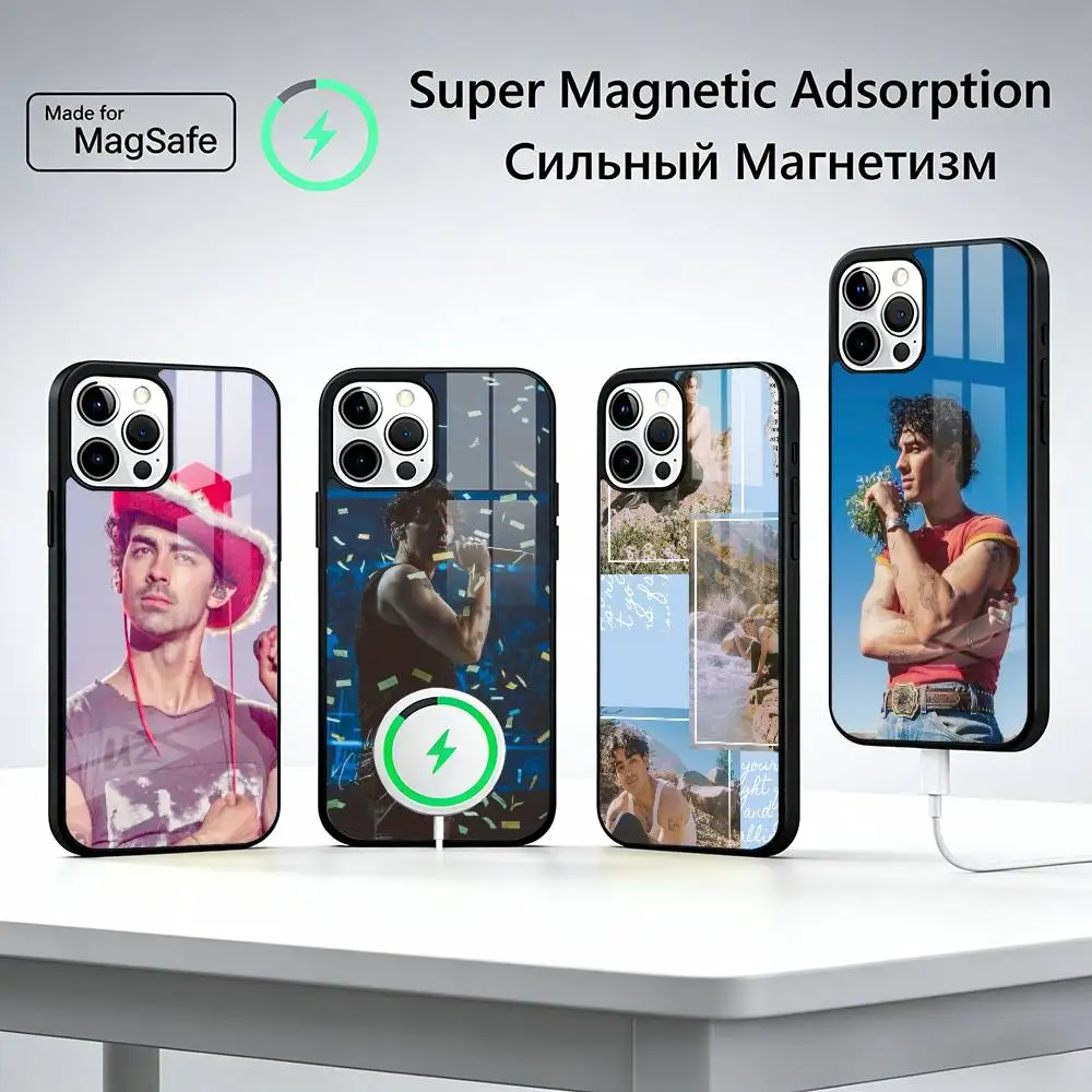 

J-Joe Jonas Popular Singer Phone Case For iPhone17,16,15,14,13,12,11 Plus,Pro Max, New Magnetic Wireless Charging