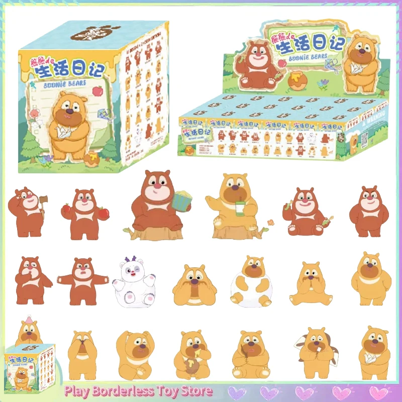 

Genuine Boonie Bears Life Diary Series Mini Blind Box Cute Childhood Toys Desktop Decoration Collection Birthday Surprise Gifts