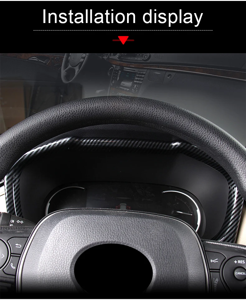 Für Toyota RAV4 XA50 2019 2020 2021 2022 2023 2024 2025 Hybrid-Auto Armaturenbrett-Display-Messgerät Tachometer-Abdeckung Zubehör – Detail 7
