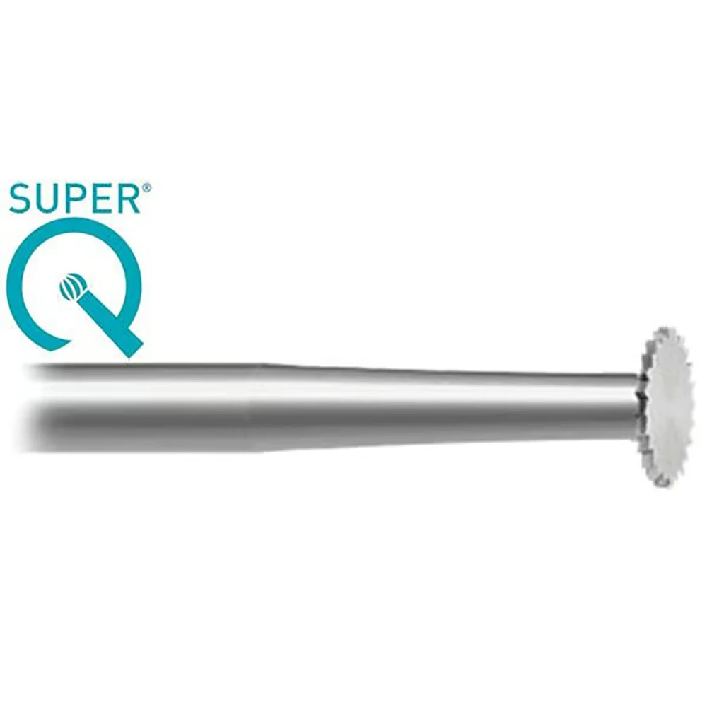 SUPER Q 45 Wheel Cutting Saw Bur 6Pcs 2.35mm Shank Jewelers Tool Low Vibration For Efficient Precious Metal Removal