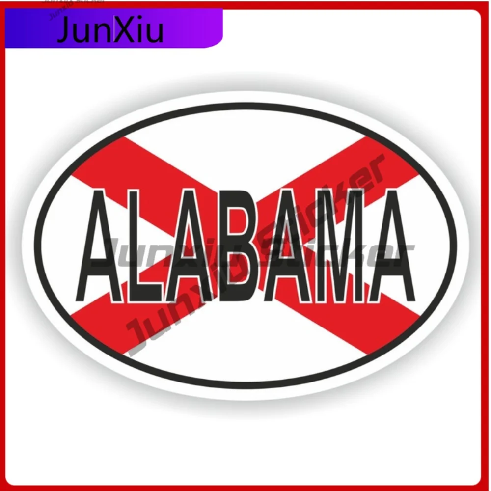 

Alabama Usa City Oval Flag Sticker Scratch Cover Vinyl Decals Graphics Waterproof Decals Decals Motorcycle Stickers For Cars Aqu