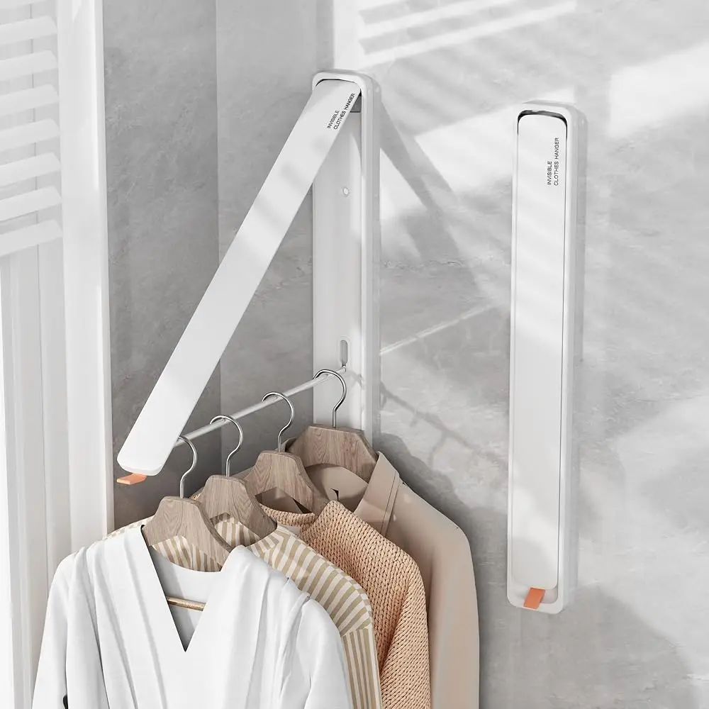 

Free ShippingClothes Drying Rack for Laundry Drying Rack Wall Mounted Clothes Hanger Rack Retractable Laundry Hanger Dryer Rack