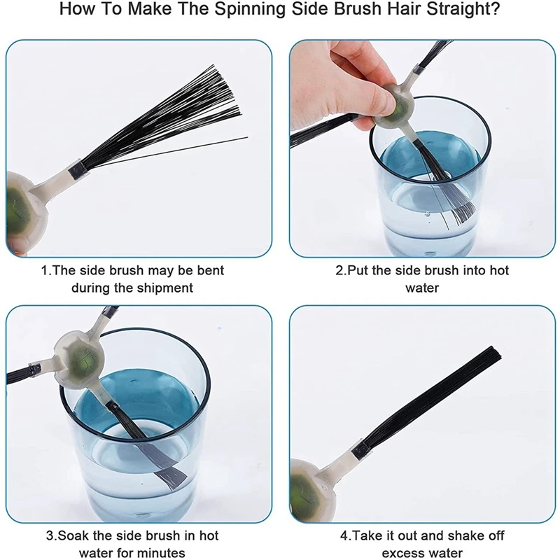 Piezas de Repuesto de 14 piezas, accesorios compatibles con Lefant M210, M210S, M210B, M213, filtro de fregona lateral, borde y cepillo