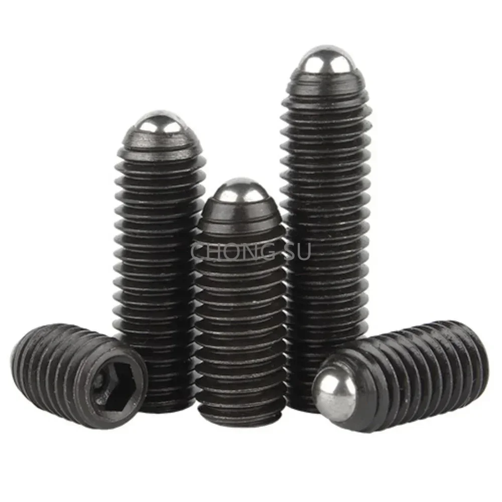 1/2/5 pezzi M2.5 M3 M4 M5 M6 M8-M12 Grado 12.9 Acciaio al carbonio 304 acciaio inossidabile Esagono incassato Molla a sfera Stantuffo Grub Point Set Vite