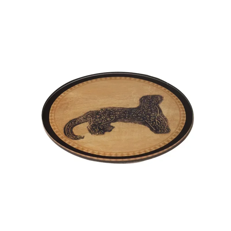Office dining table coaster retro non-slip storage water cup mat desktop decorative ornament acrylic