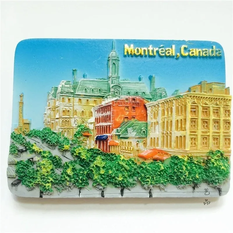 Canada Montreal Travelling Fridge Magnets Creative Tourism Souvenirs Fridge Magnetic Stickers Home Decor Wedding Gifts