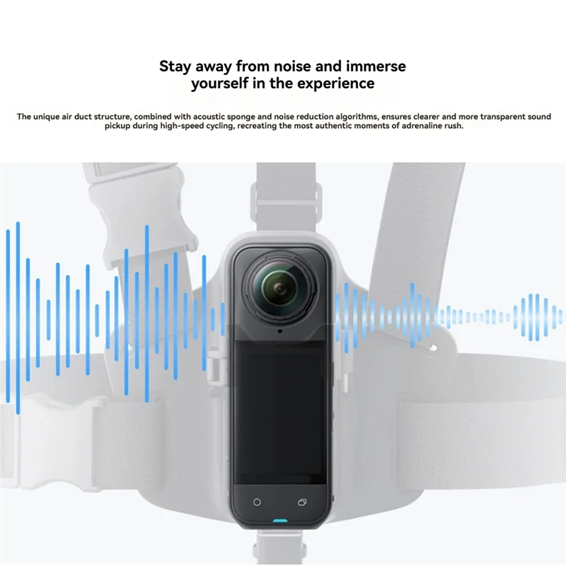 

B03B-для Insta360 X5, регулируемый нагрудный ремень, безопасный ремень для экшн-камер, идеально подходит для занятий спортом и приключений на открытом воздухе