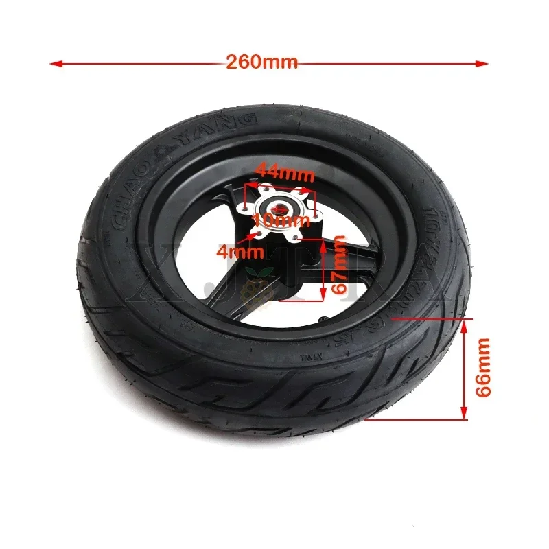 

10x2.70-6.5 Tubeless Tire With 6.5 Inch Aluminum Alloy Wheels Rims For Electric Scooter Balance Vacuum Tires Accessories