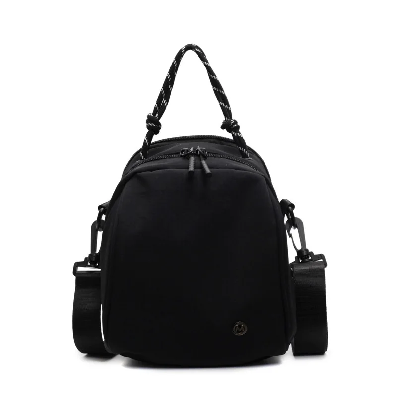 New nylon fabric multifunctional small backpack for women, niche handheld shell bag, casual shoulder crossbody bag