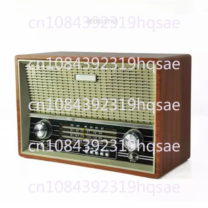 Retro Radio Desktop Old Man Old-fashioned Card Bluetooth Speaker Remote Control FM Medium Wave Shortwave Broadcast