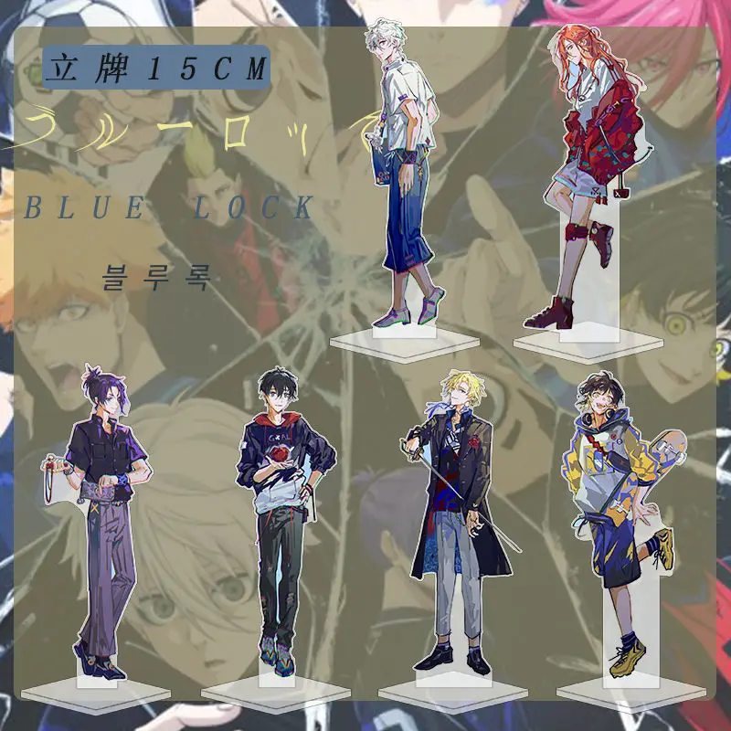 B-E-CK Bachira Meguru Chigiri Hyoma Nagi Seishiro Anime Acryl Stand Figuur Staande Model Ornamenten Meisje Verjaardagscadeau