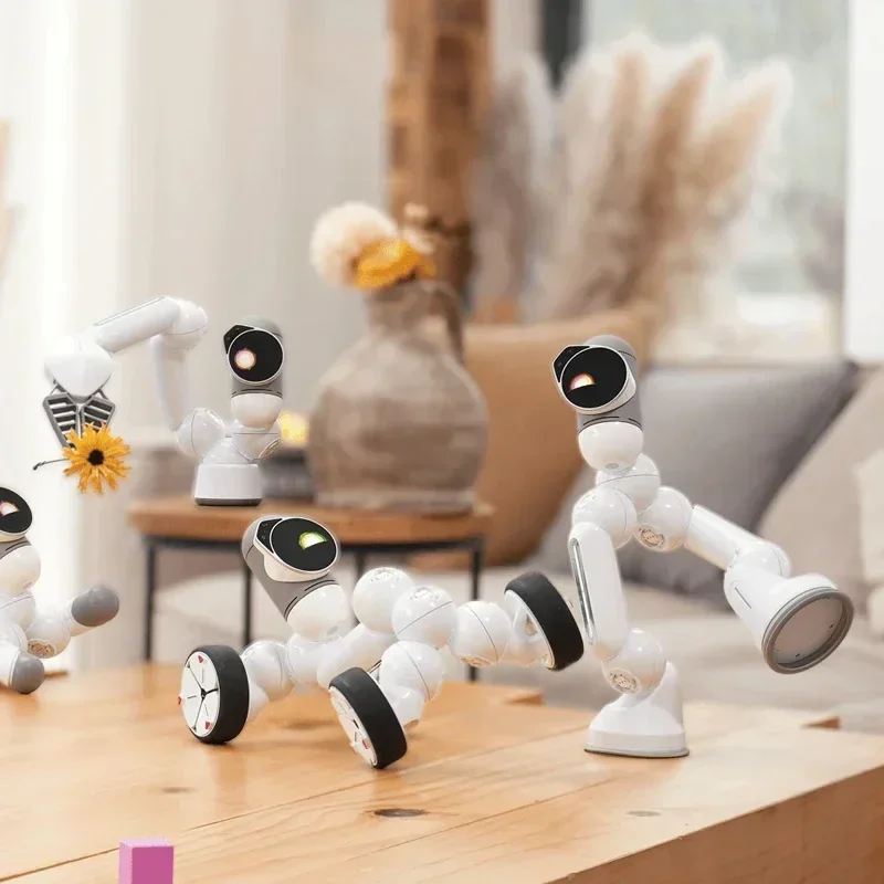 New ClicBot Intelligent Robot Electronic Pet Robot AI Program Modular splicing Desktop Kid Puzzle Toy Accompany Christmas Gift