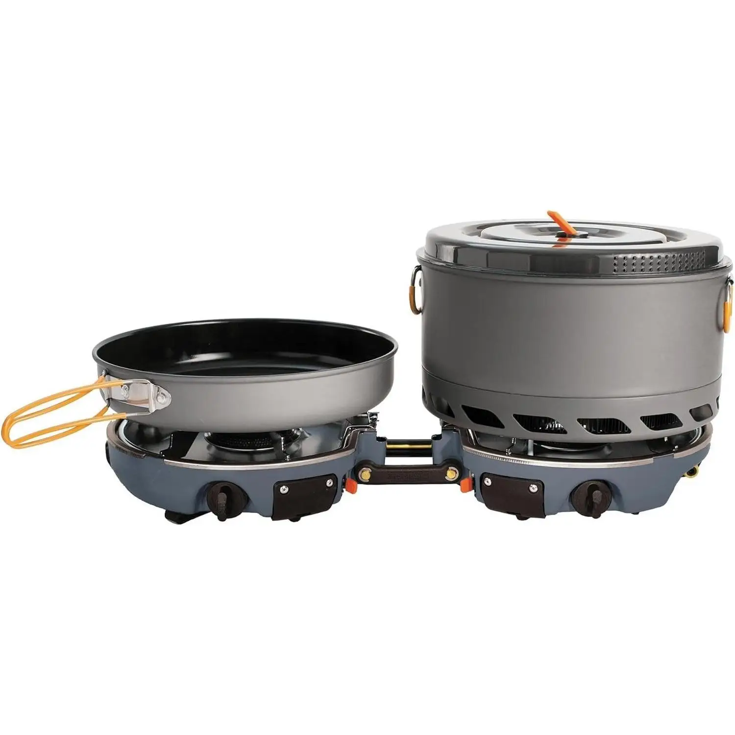 

Genesis Basecamp Backpacking and Camping Stove Cooking System with Camping Cookware set pellet 9000 portable Insulated Stainless