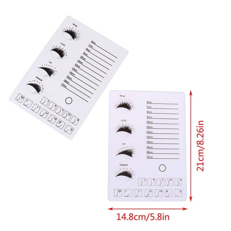 1PCS Eyelash Pad Acrylic Lashes Holder Pad Individual Eyelash Tablet Makeup Tools Makeup Palette Lash Extension Acrylic Board