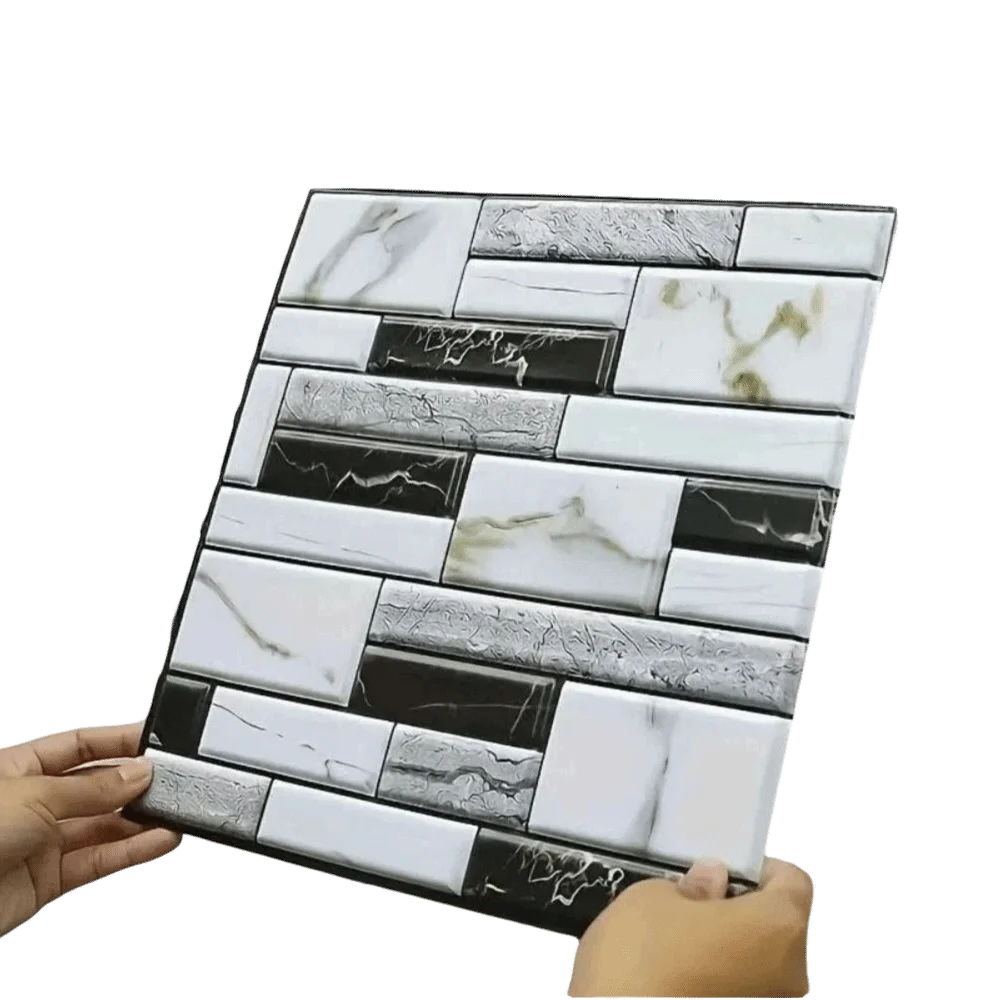 Waterproof 3D Imitation Brick Wall Stickers Moisture-proof Lightweight PVC Self-Adhesive 3D Wall Panel 30cmX30cm