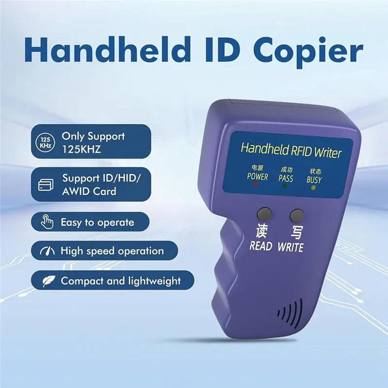 LXYB18B Handheld ID Copier 125Khz RFID Reader Writer Duplicator Handheld RFID Copier Used For T5577 Or EM4305