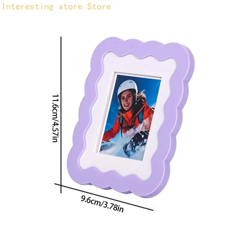 Kunststoff-Fotorahmen 3 Zoll für die Präsentation Hochformat auf dem Schreibtisch oder an der Wand 55KC – Detail 6