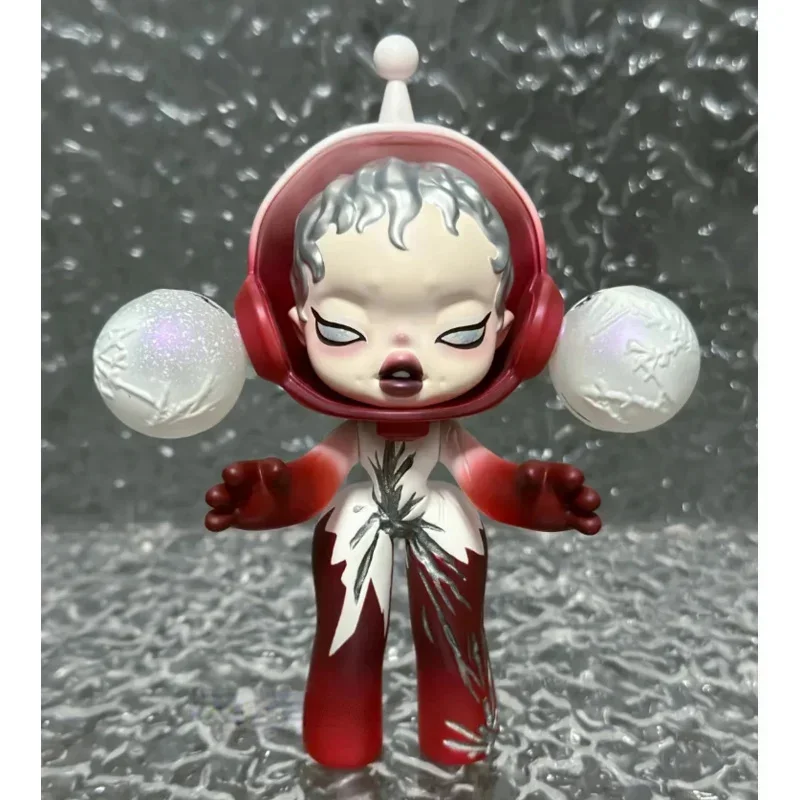 Skullpanda Scarlet Monastery Ice and Fire Figure Doll Dark Red Color Cold-hearted Beauty Doll SP Baby Toy Art Collection