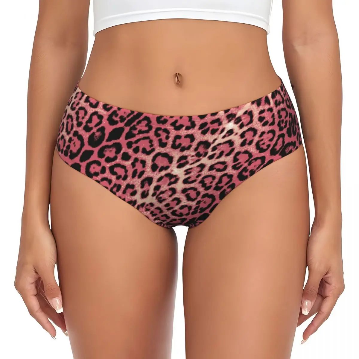 Braguitas con estampado de tigre y guepardo rosa, ropa interior elástica transpirable con estampado de tigre y guepardo rosa, regalos para el Día de San Valentín, calzoncillos